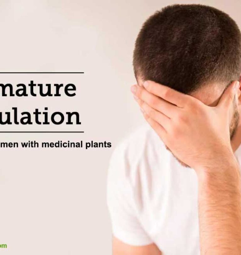Premature ejaculation treatment of men with medicinal plants